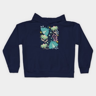 TWO MOTHS Butterfly Floral - UnBlink Studio by Jackie Tahara Kids Hoodie